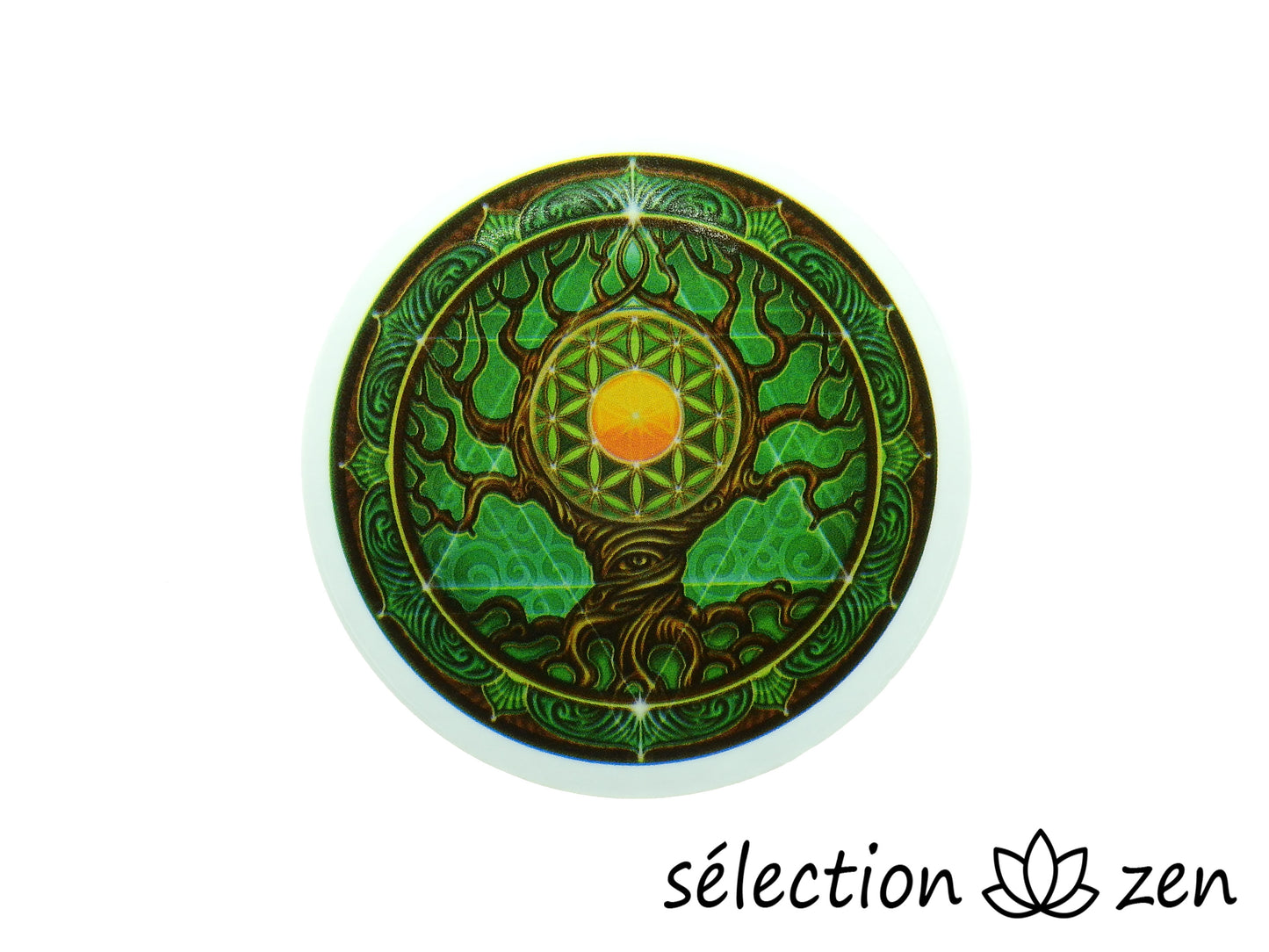 autocollant arbre de vie avec fleur de vie selection-zen