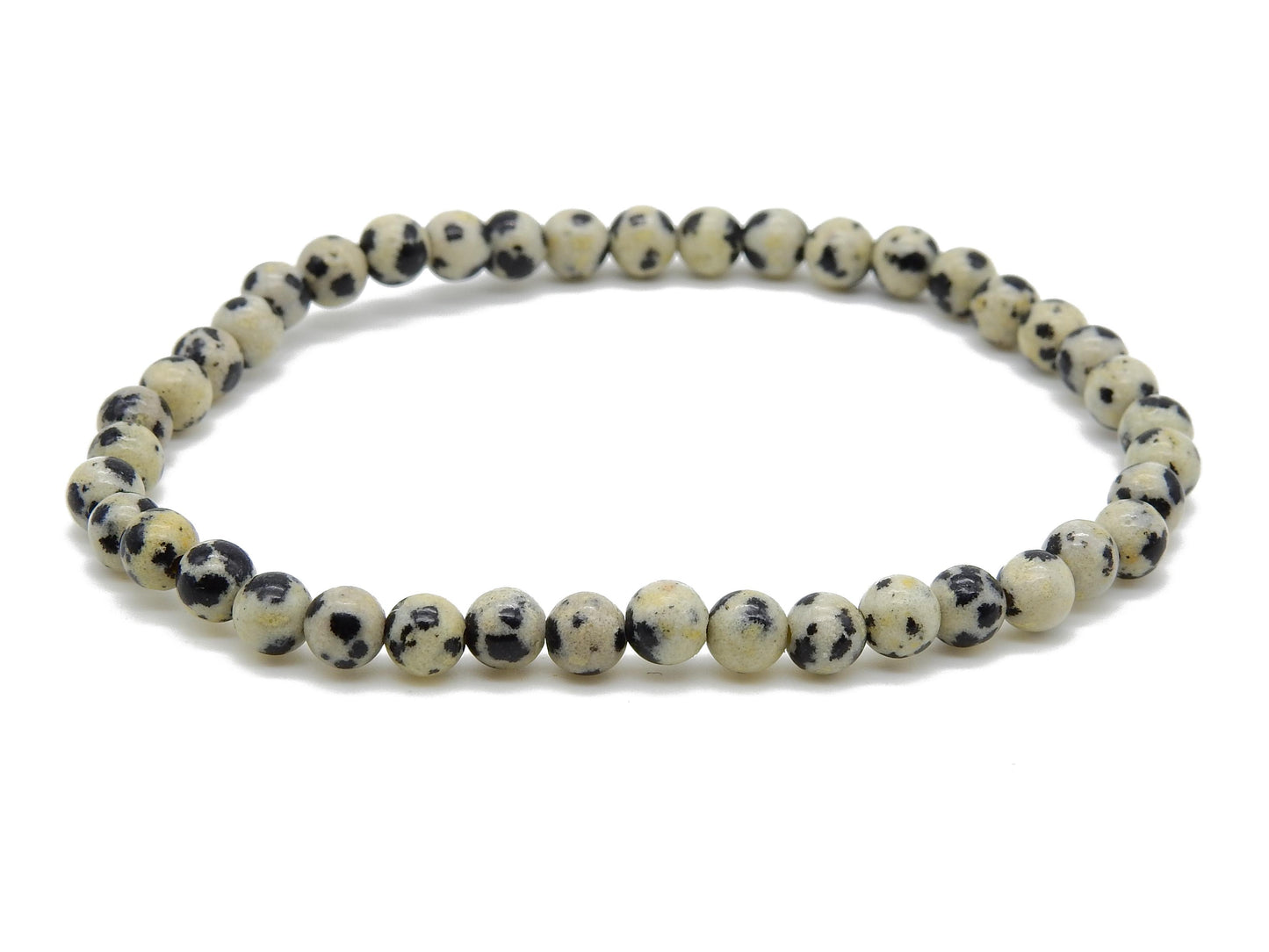 bracelet jaspe dalmatien 4mm élastique selection-zen