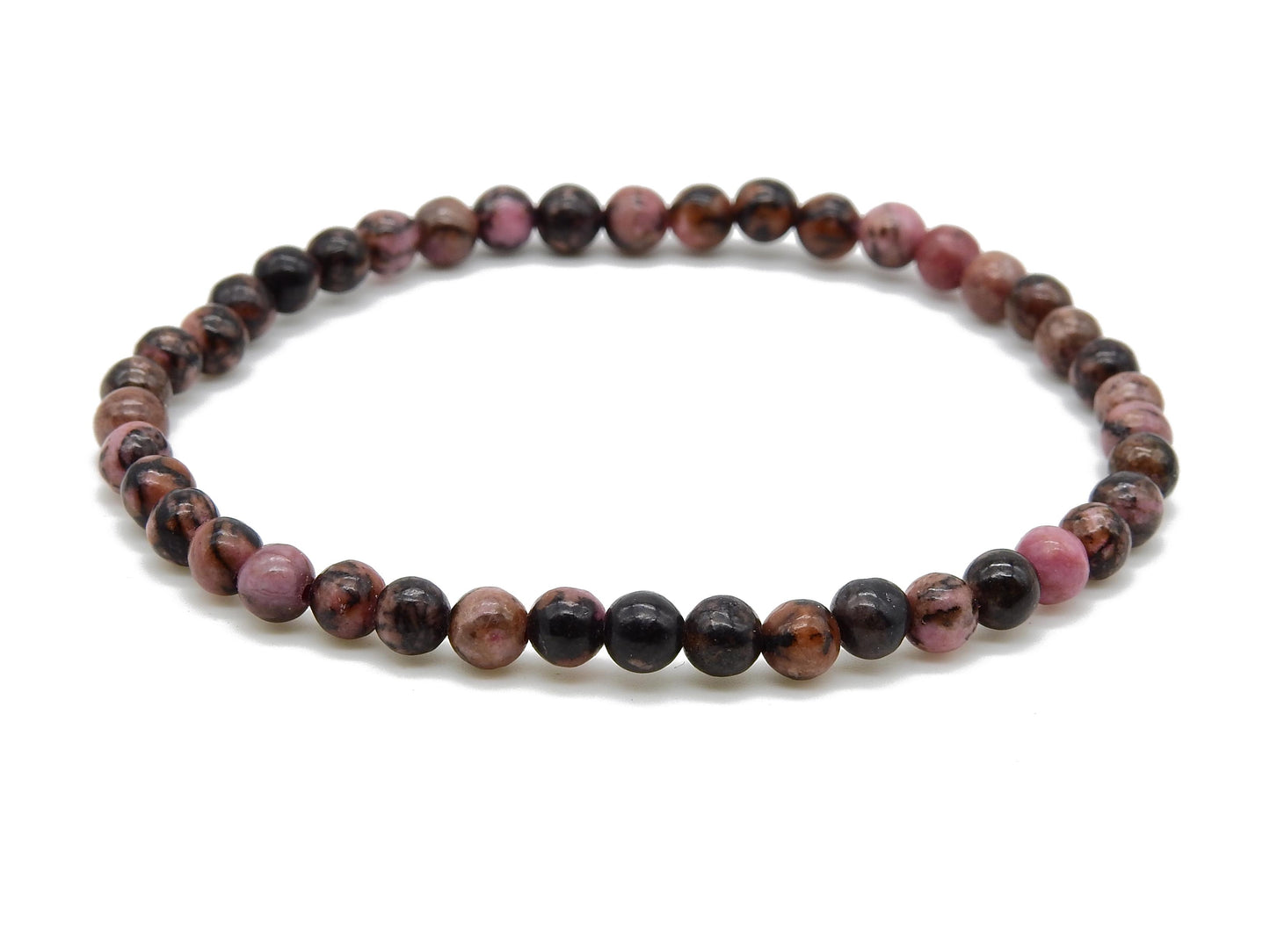 bracelet 4mm rhodonite élastique selection-zen