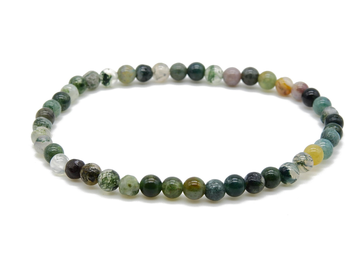 bracelet 4mm agate indienne élastique selection-zen
