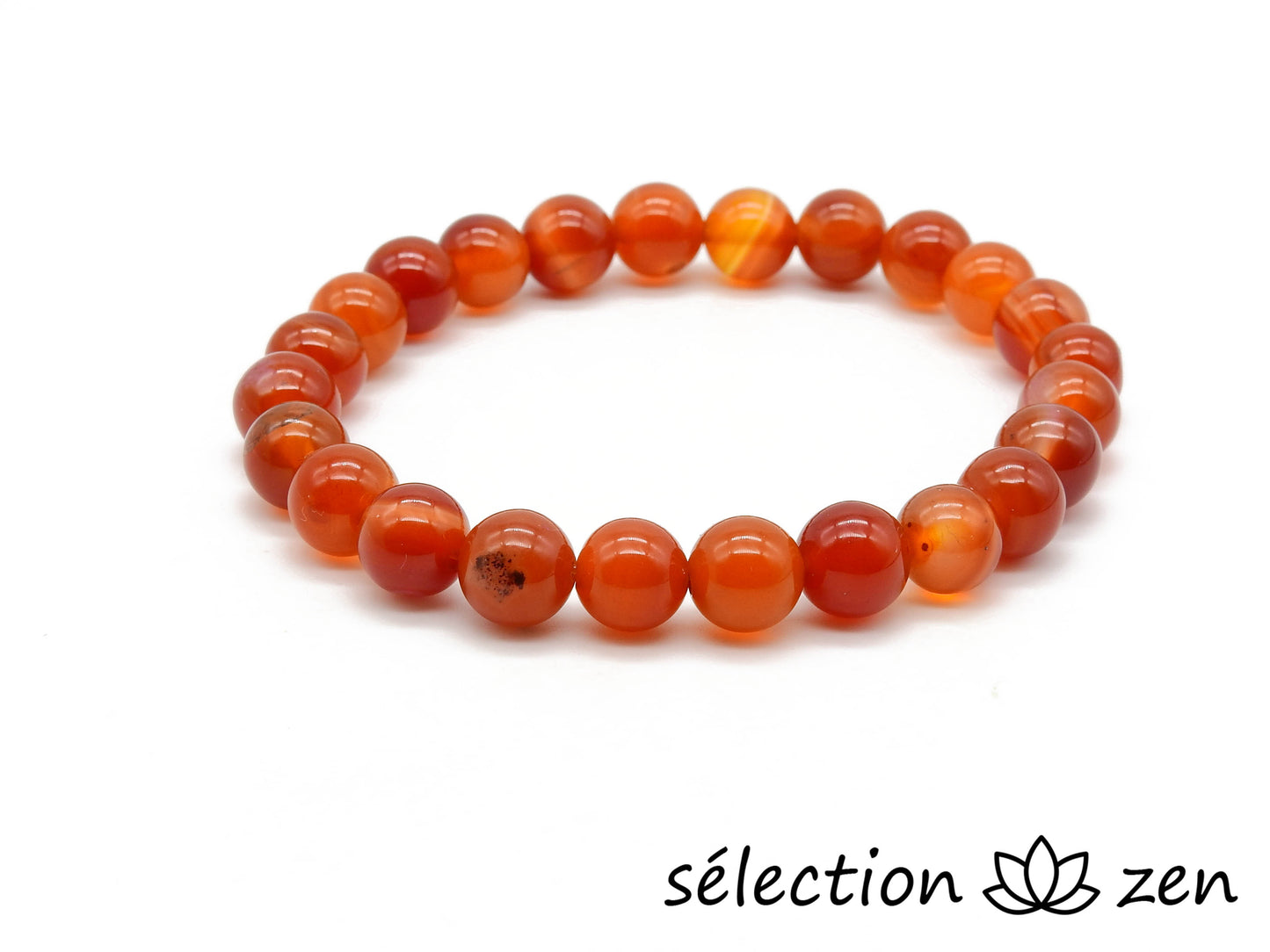 agate rouge andes bracelet 8mm selection-zen
