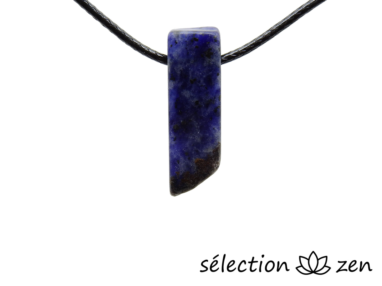 sodalite collier pierre sur cordon selection zen