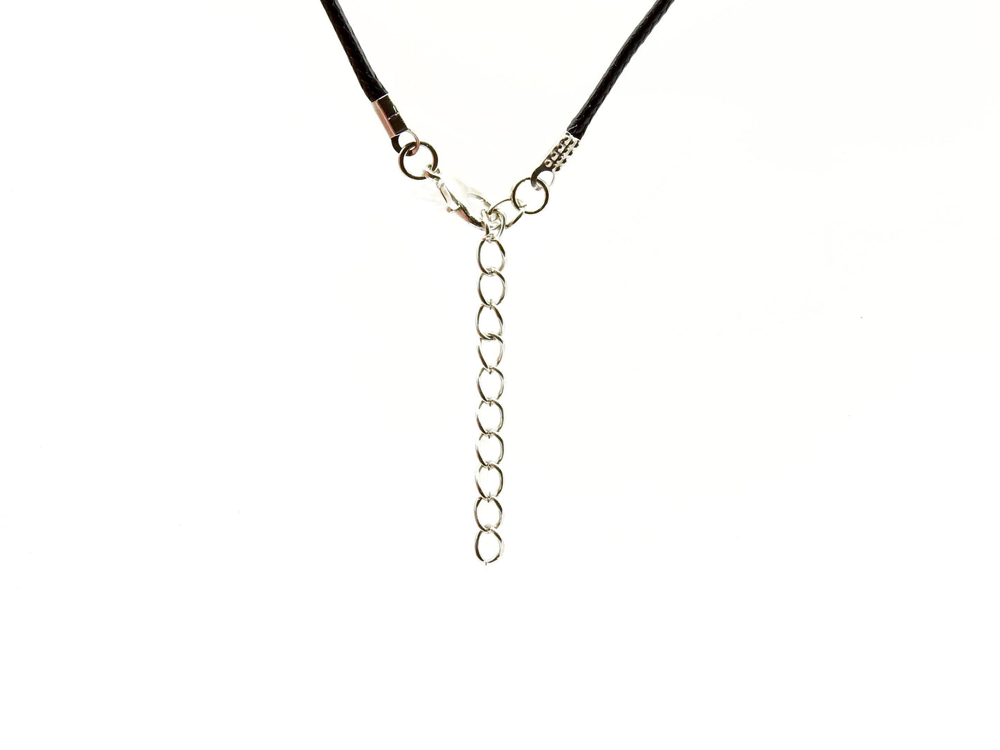 selection zen cordon 45cm+5cm noir 1.5mm avec chainette de réglage