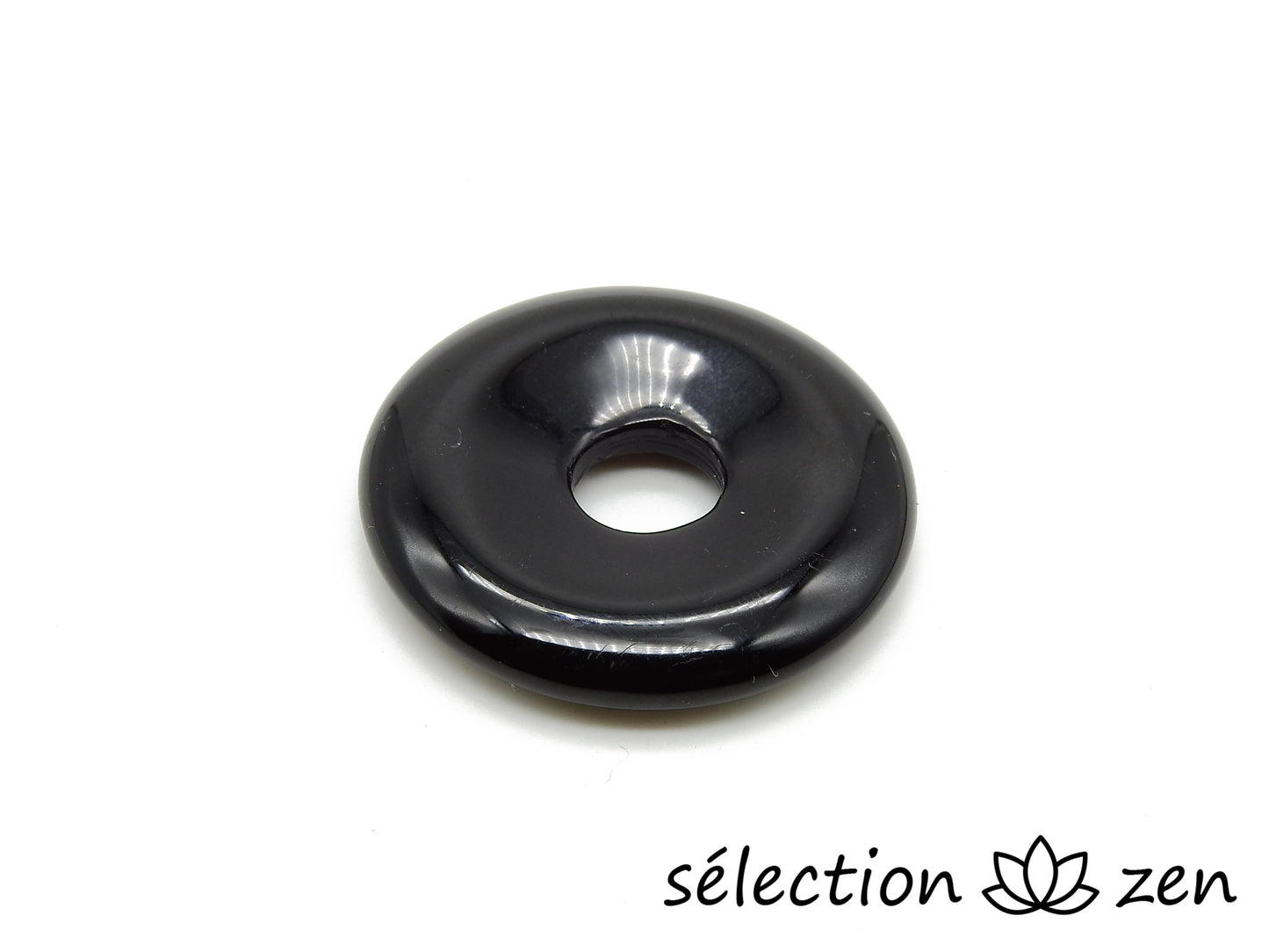 pi chinois agate noire 2,9cm donut selection-zen