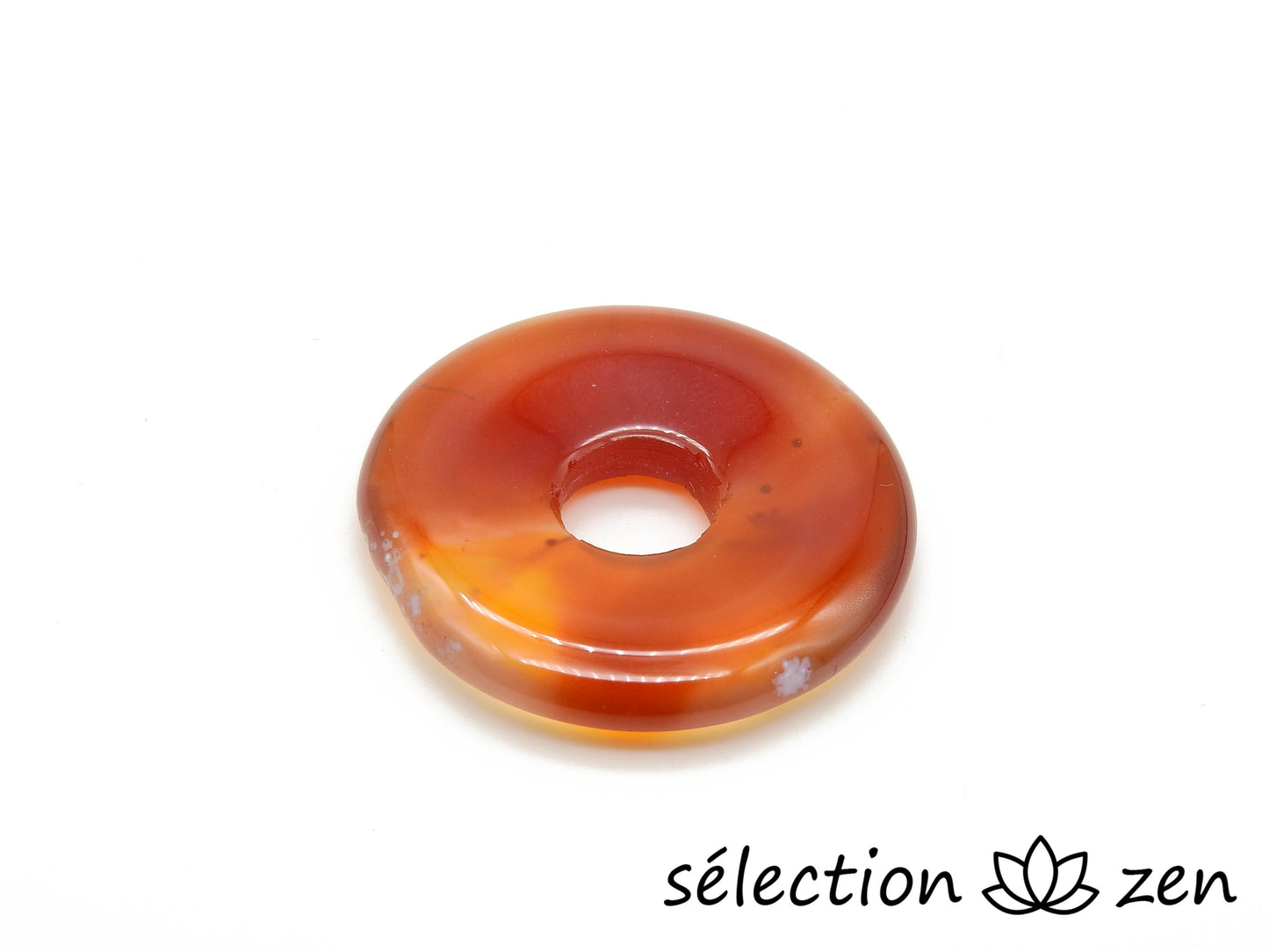 agate rouge pi chinois donut 2,9cm selection-zen