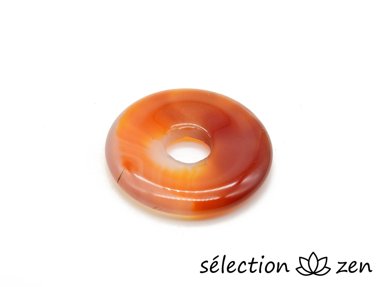 selection zen agate rouge donut 3cm pi chinois