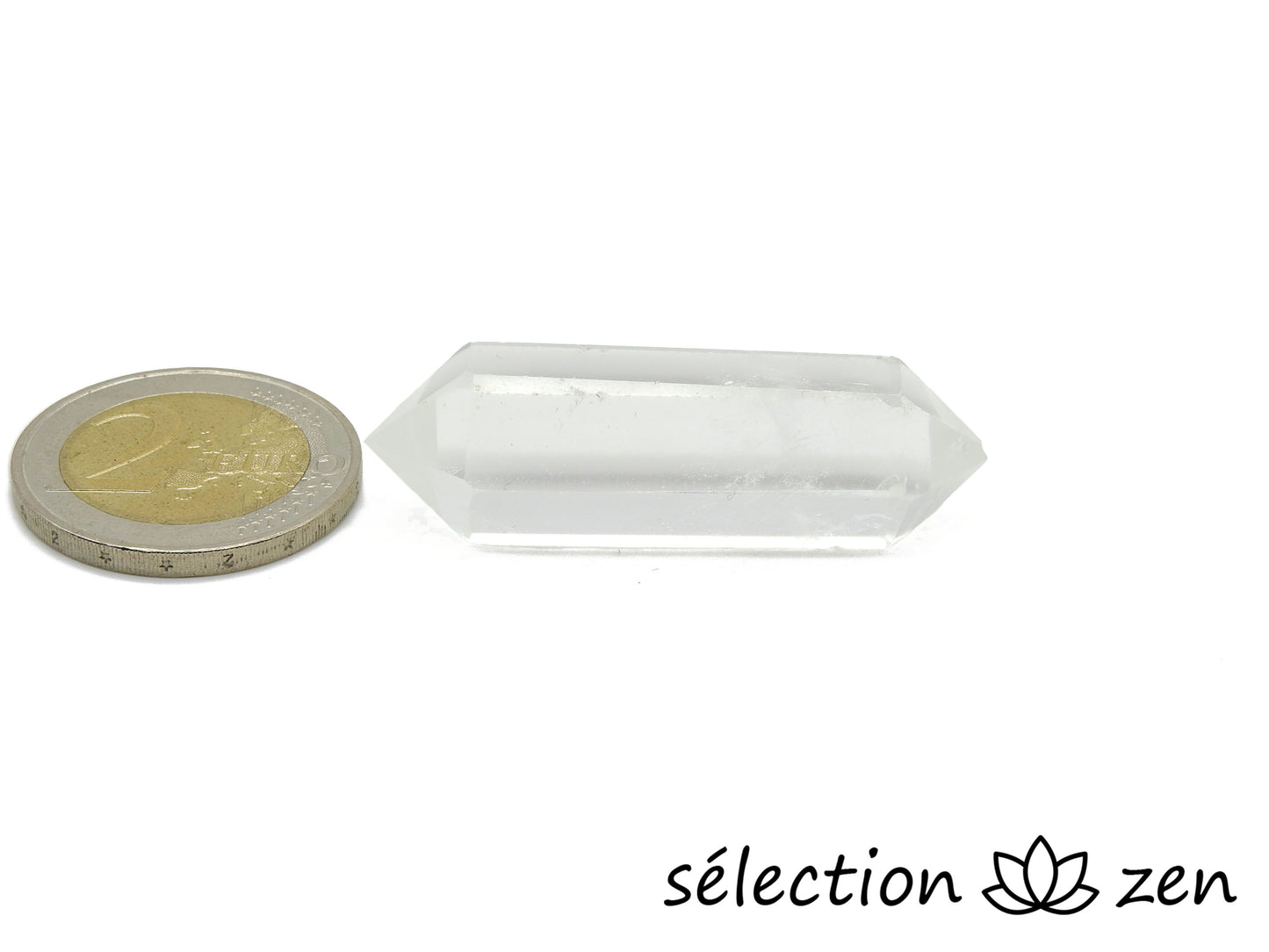 selection-zen cristal de roche double pointe
