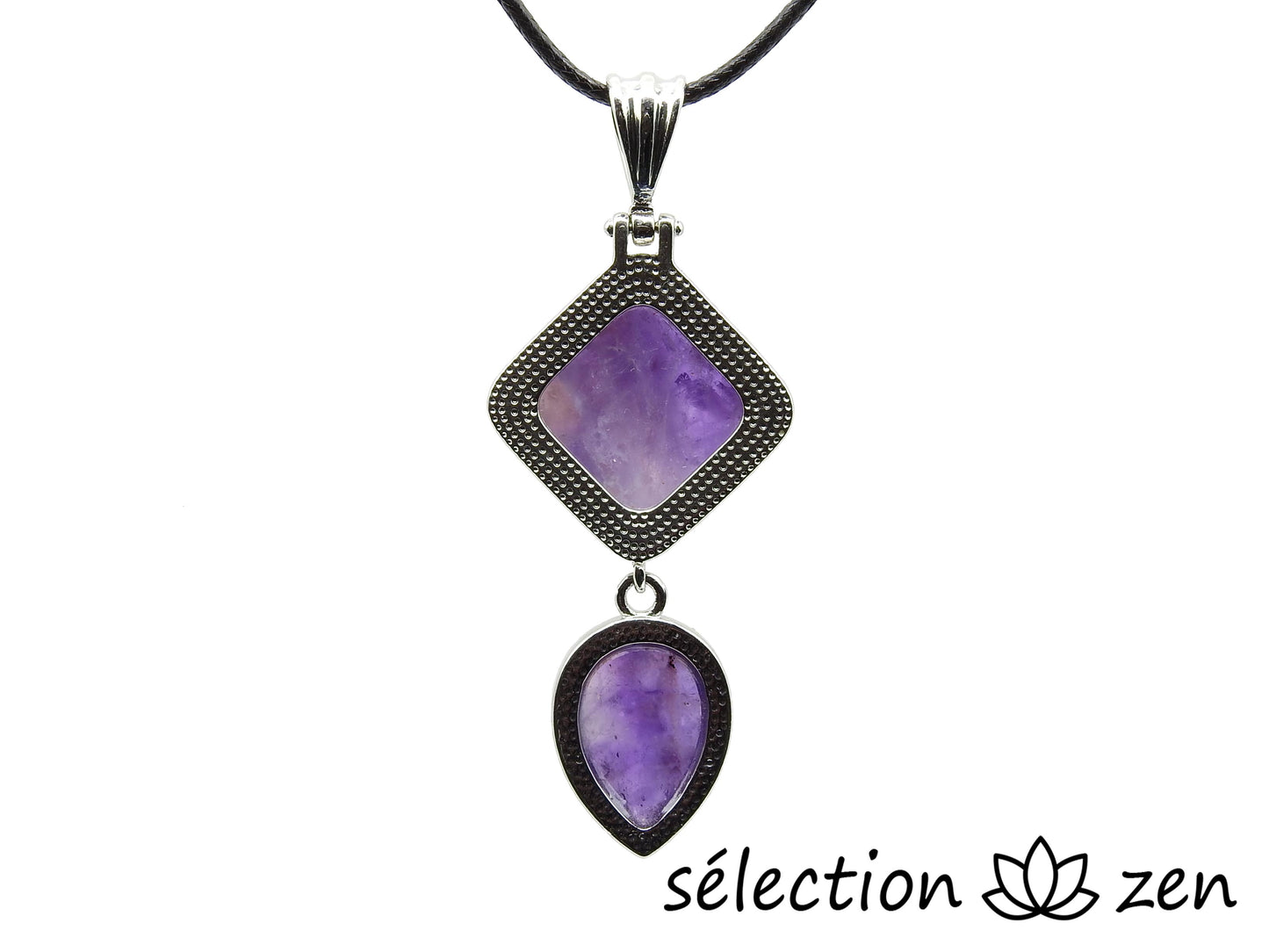 pendentif duo améthyste selection-zen