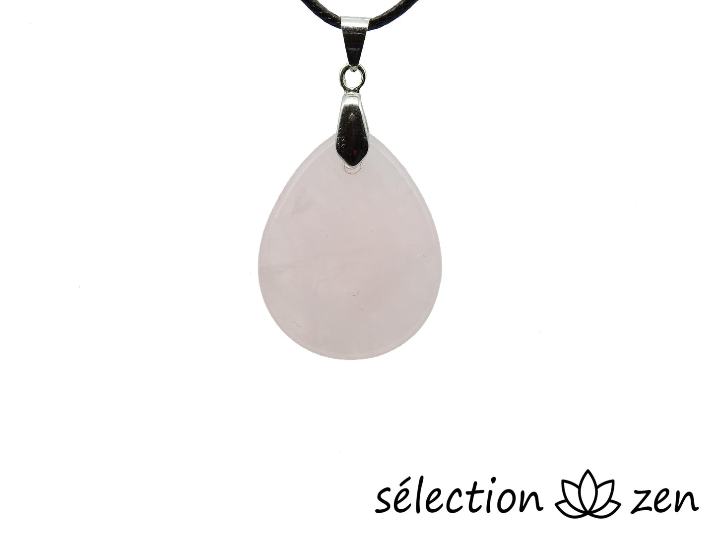 pendentif goutte quartz rose selection-zen