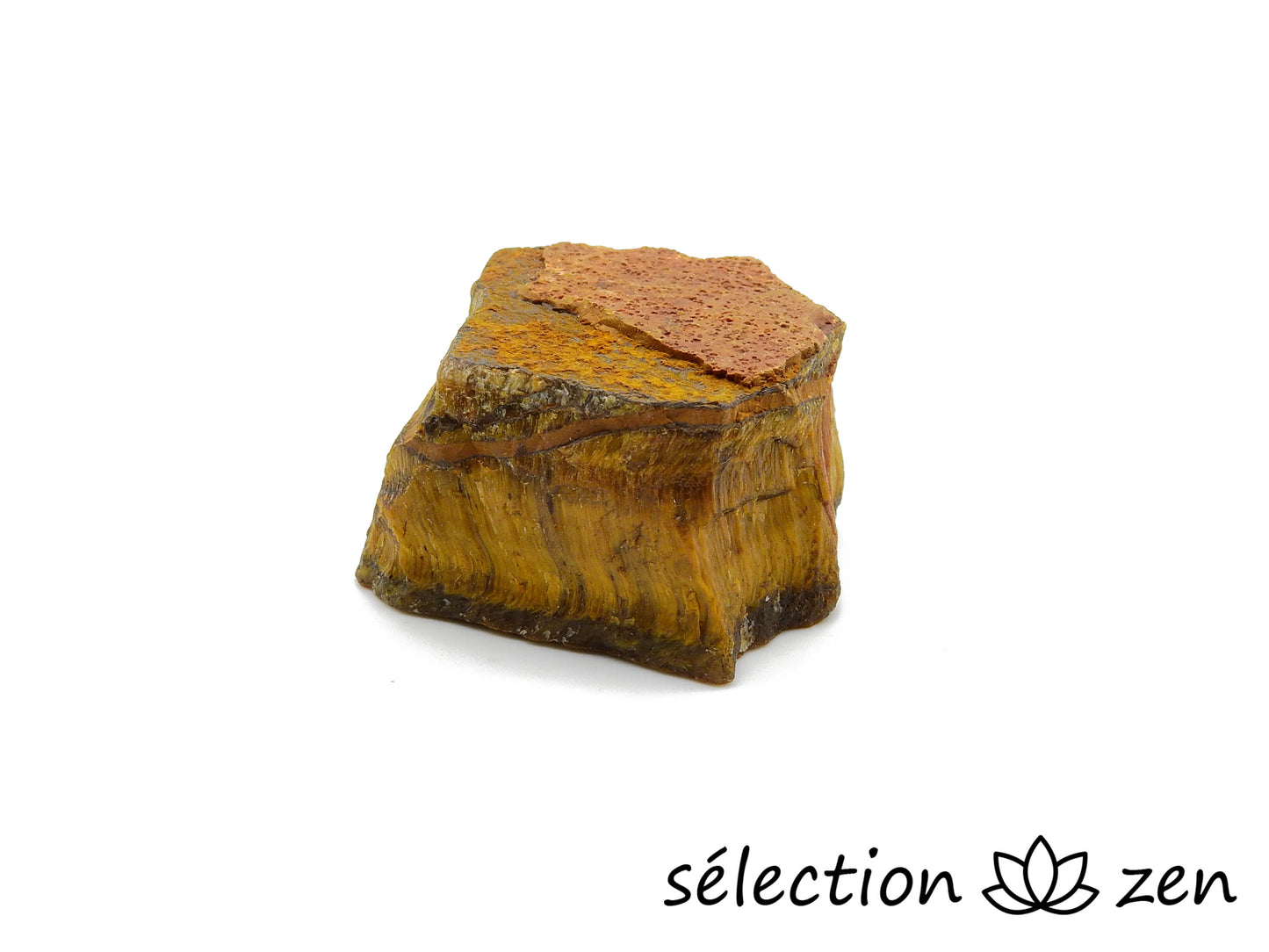 selection zen pierre brute oeil de tigre jaune 2-4cm