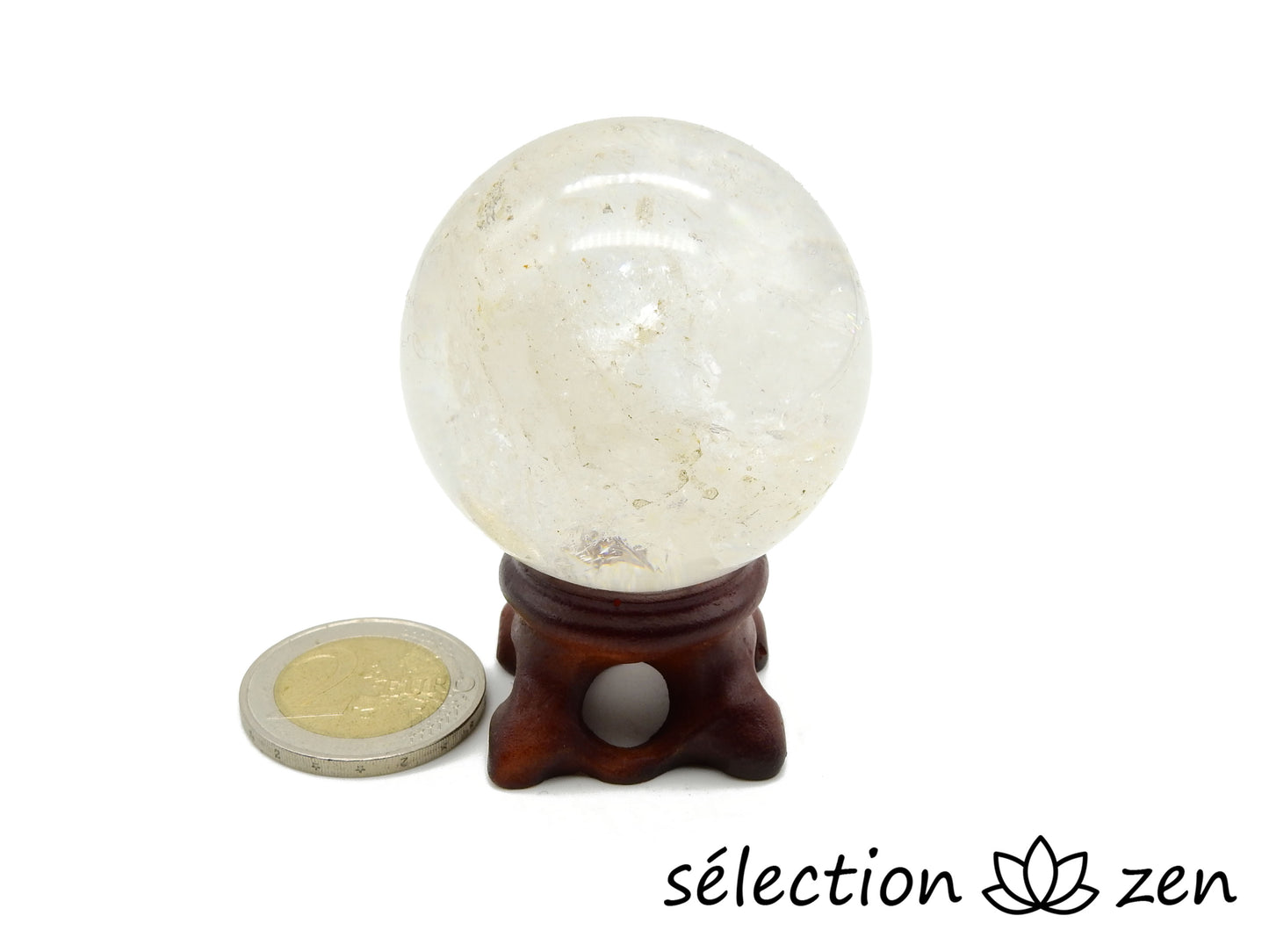 selection-zen sphere quartz blanc 40mm