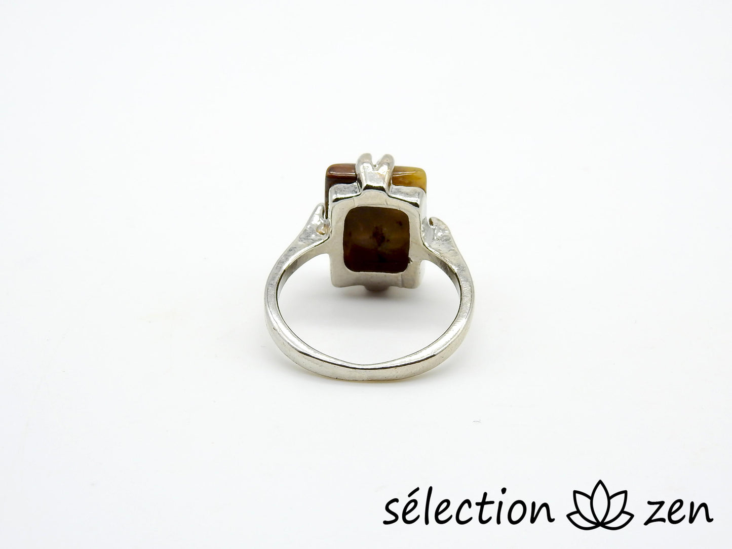 selection zen bague oeil de tigre jaune 17mm