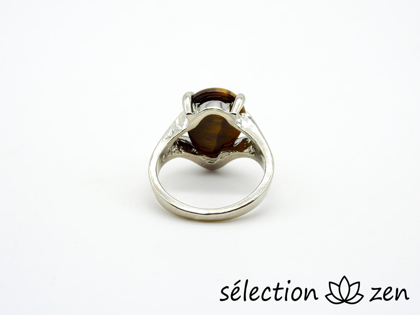 selection-zen bague 17mm œil de tigre jaune