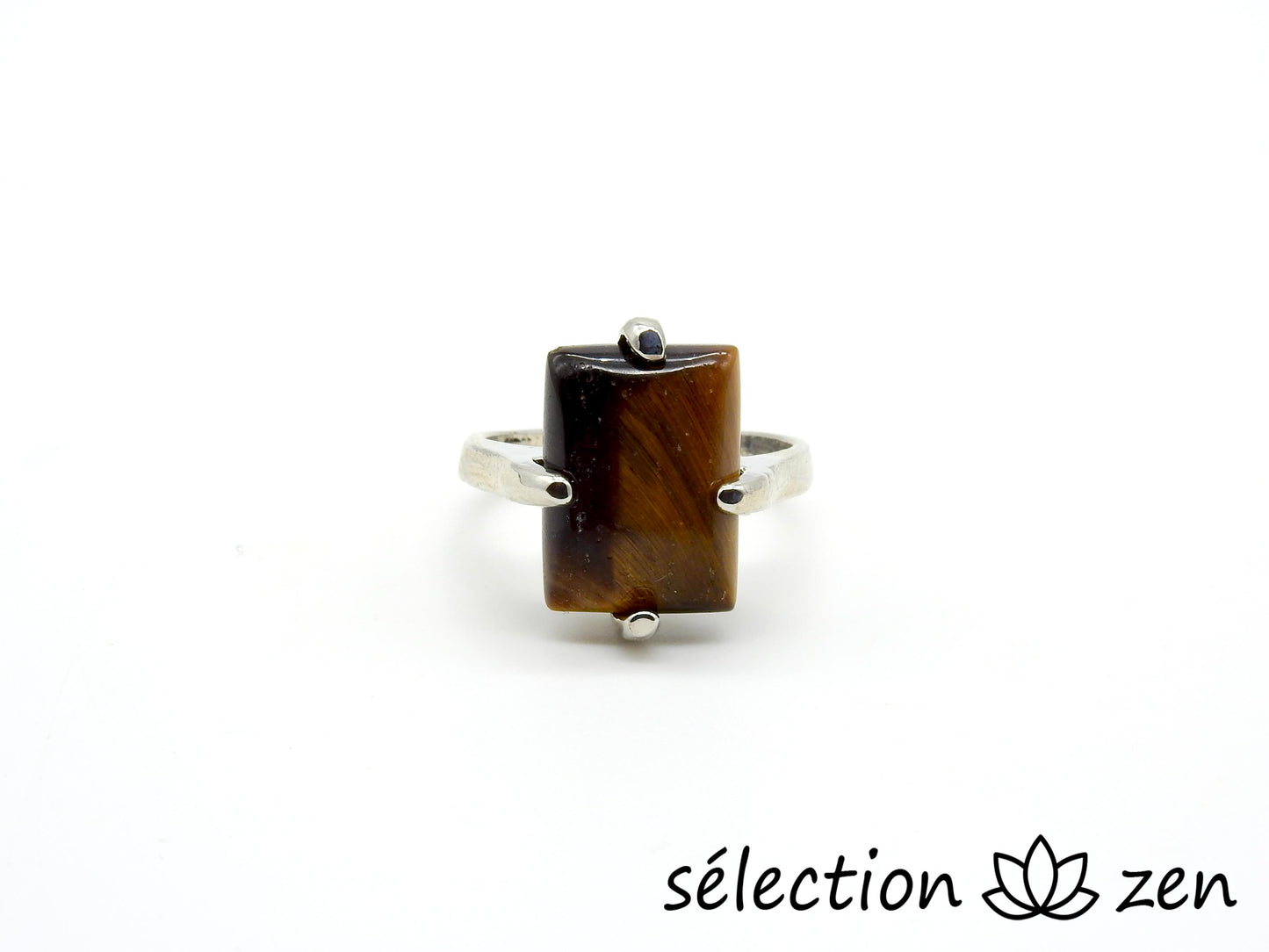 bague 17mm oeil de tigre jaune selection zen