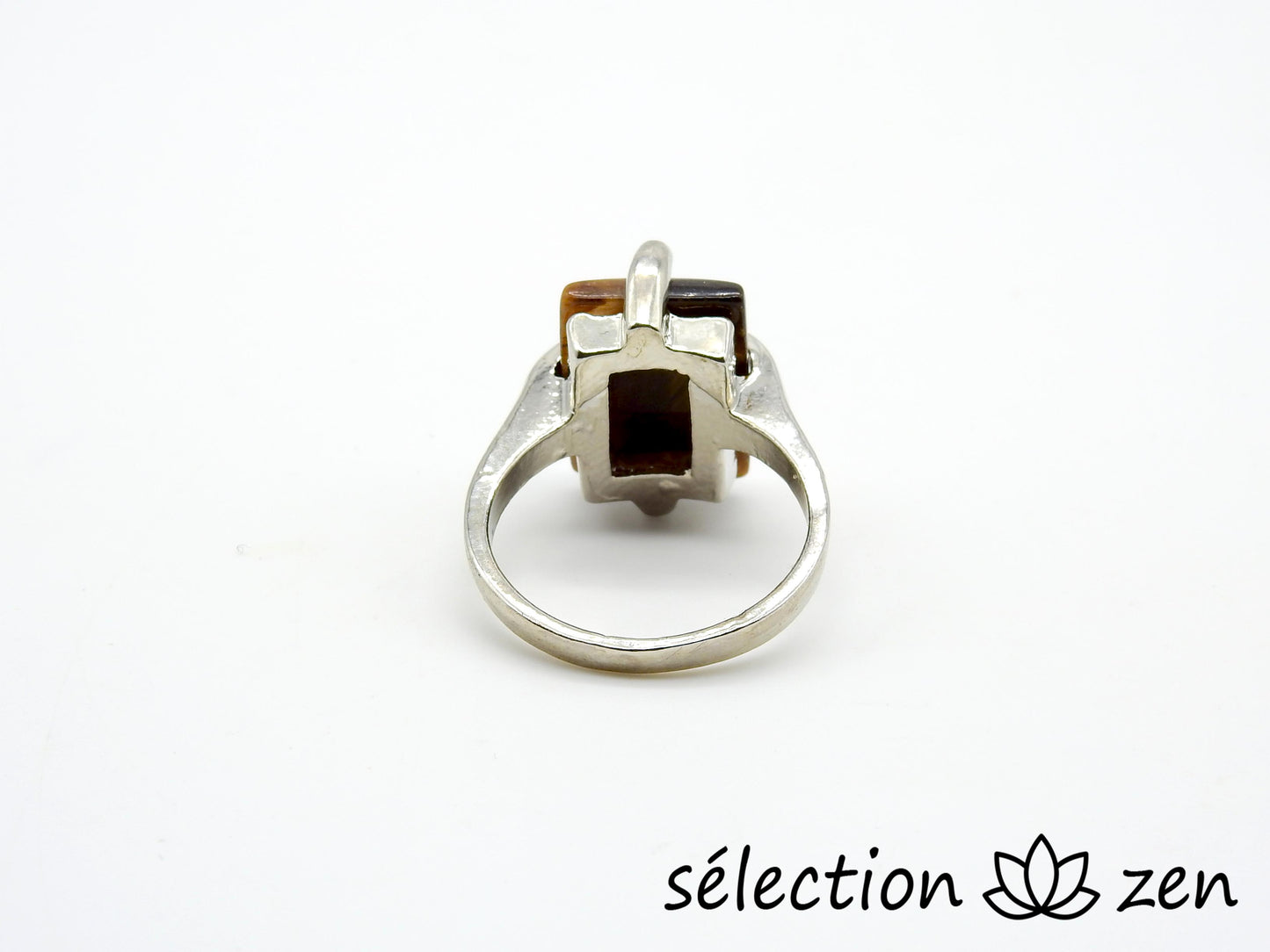 bague 17mm oeil de tigre jaune selection zen