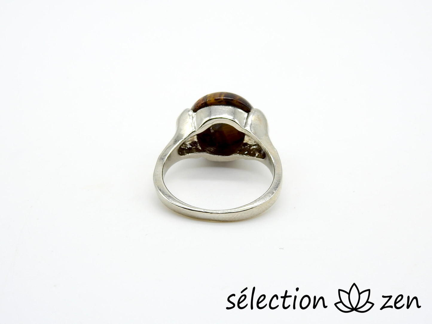 bague 18mm œil de tigre jaune selection zen