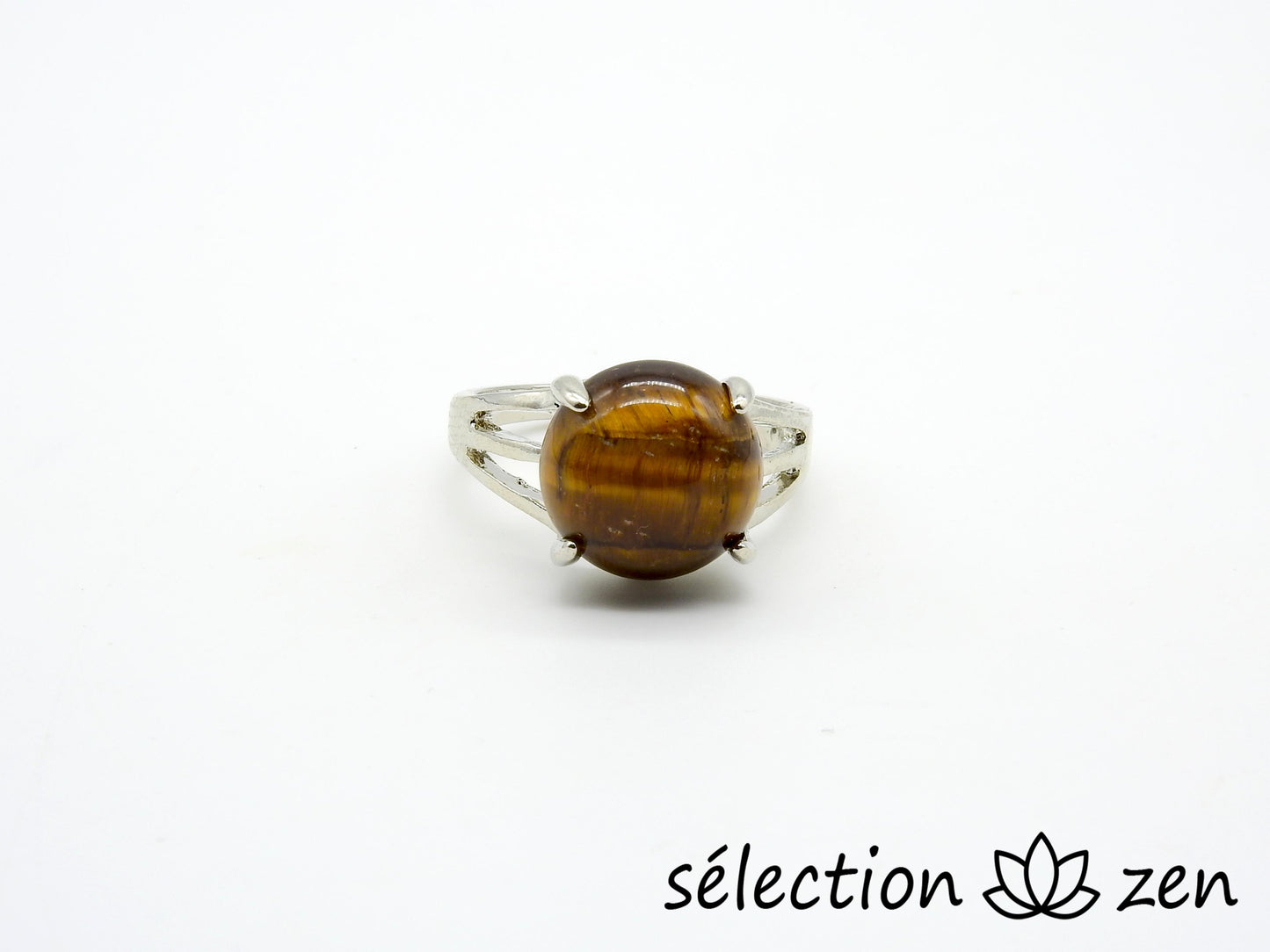 bague œil de tigre jaune 18mm selection zen