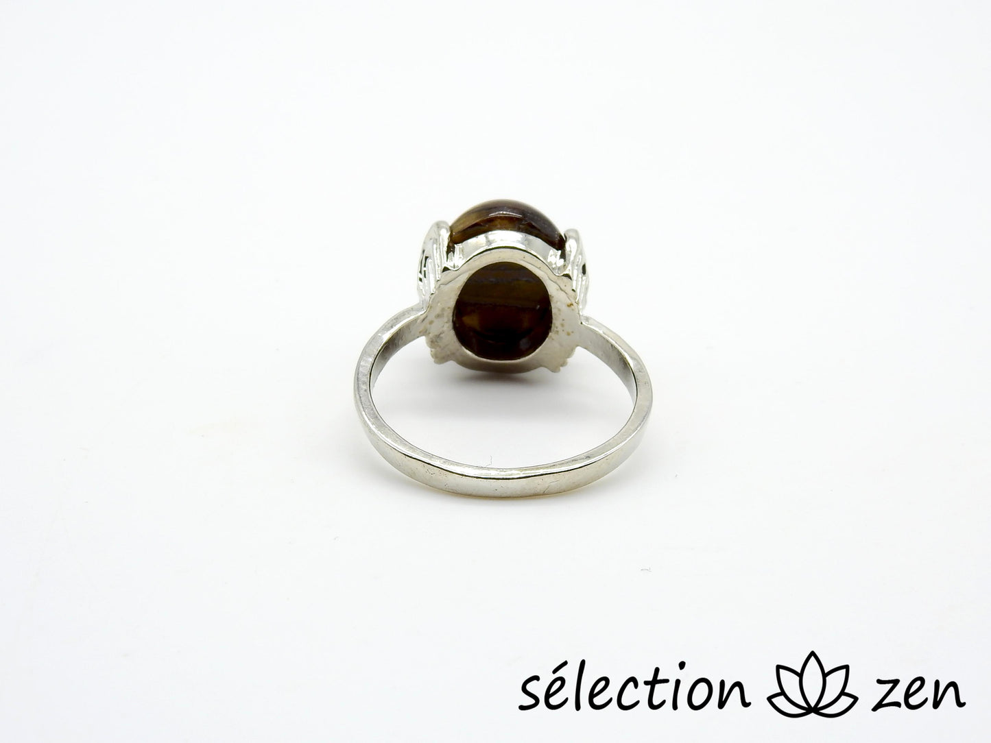 selection zen bague 18mm œil de tigre jaune