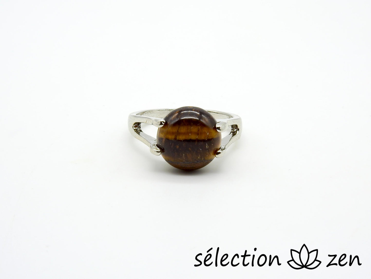 oeil de tigre jaune bague 19mm selection zen