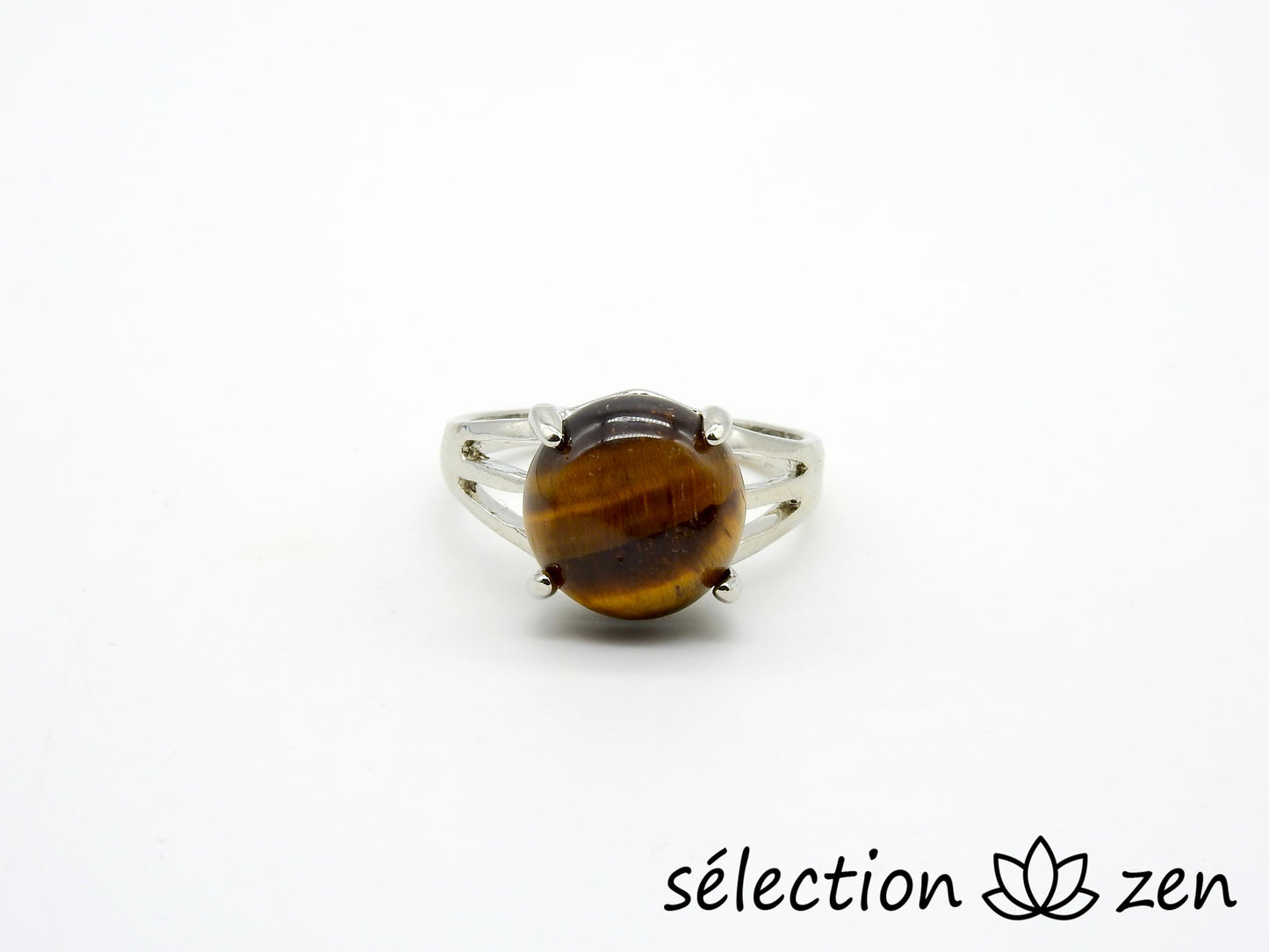 bague oeil de tigre jaune 19mm selection zen