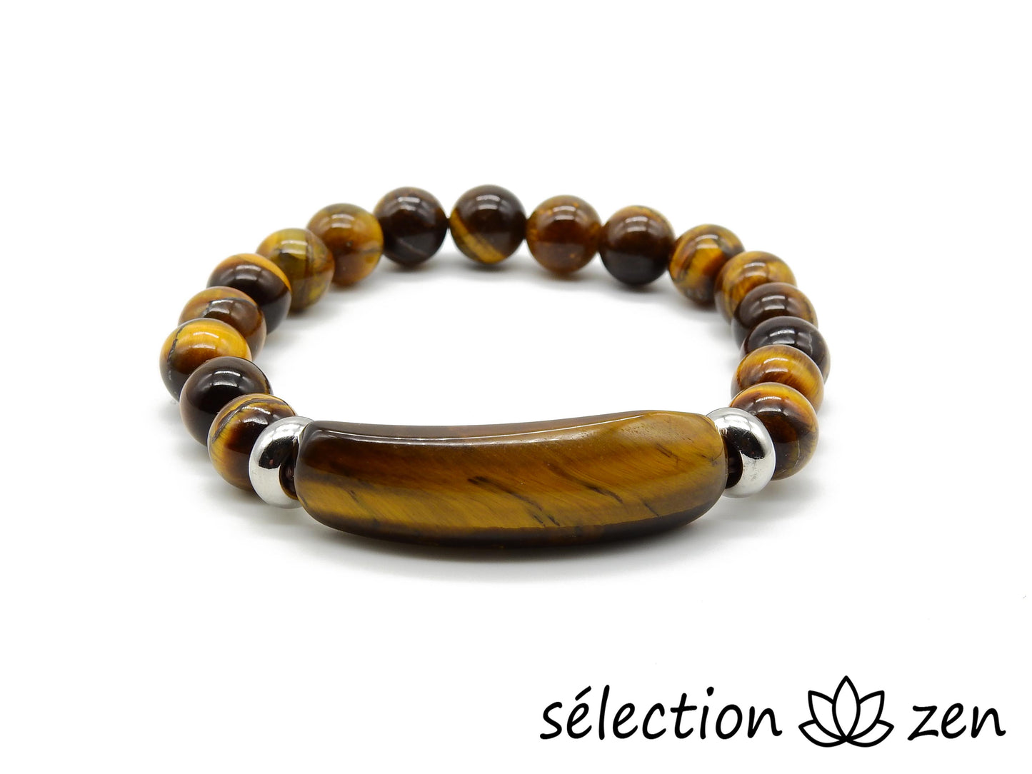 bracelet énergie oeil de tigre jaune selection zen