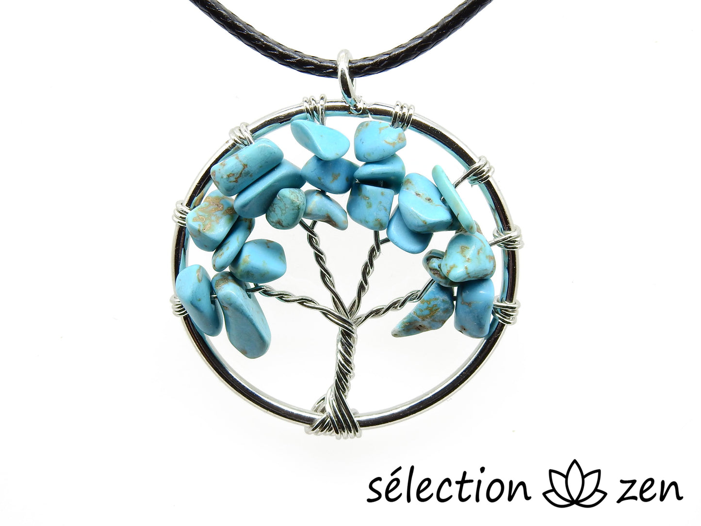 collier arbre de vie howlite turquoise selection-zen