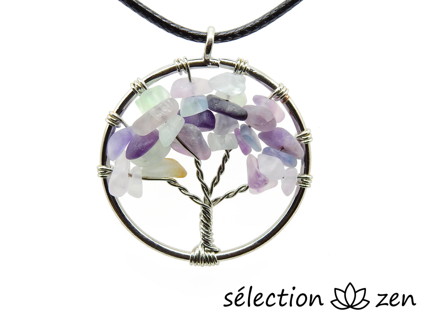 collier arbre de vie 3cm fluorite selection-zen
