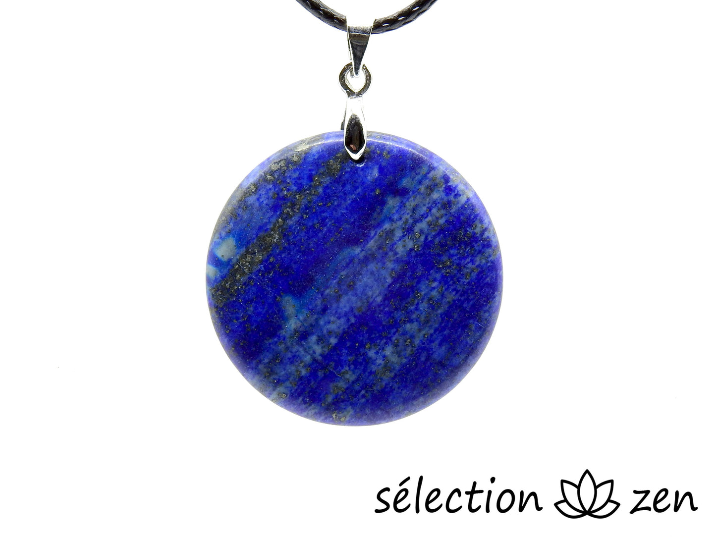 selection-zen collier fleur de vie dorée lapis lazuli