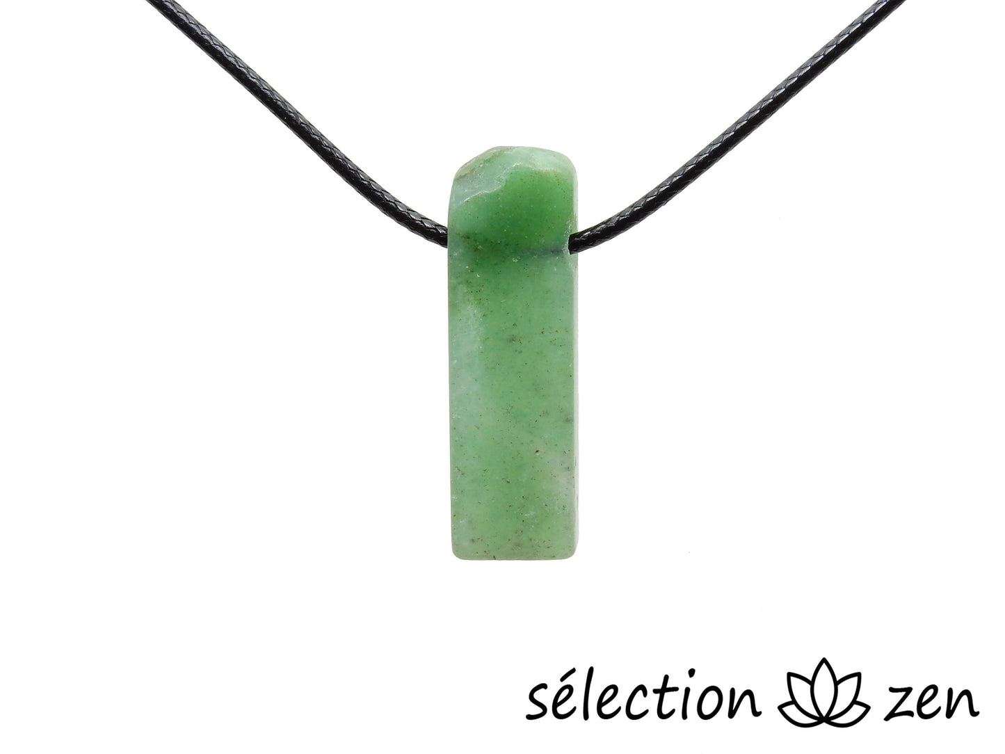 aventurine collier sur cordon aventurine selection-zen