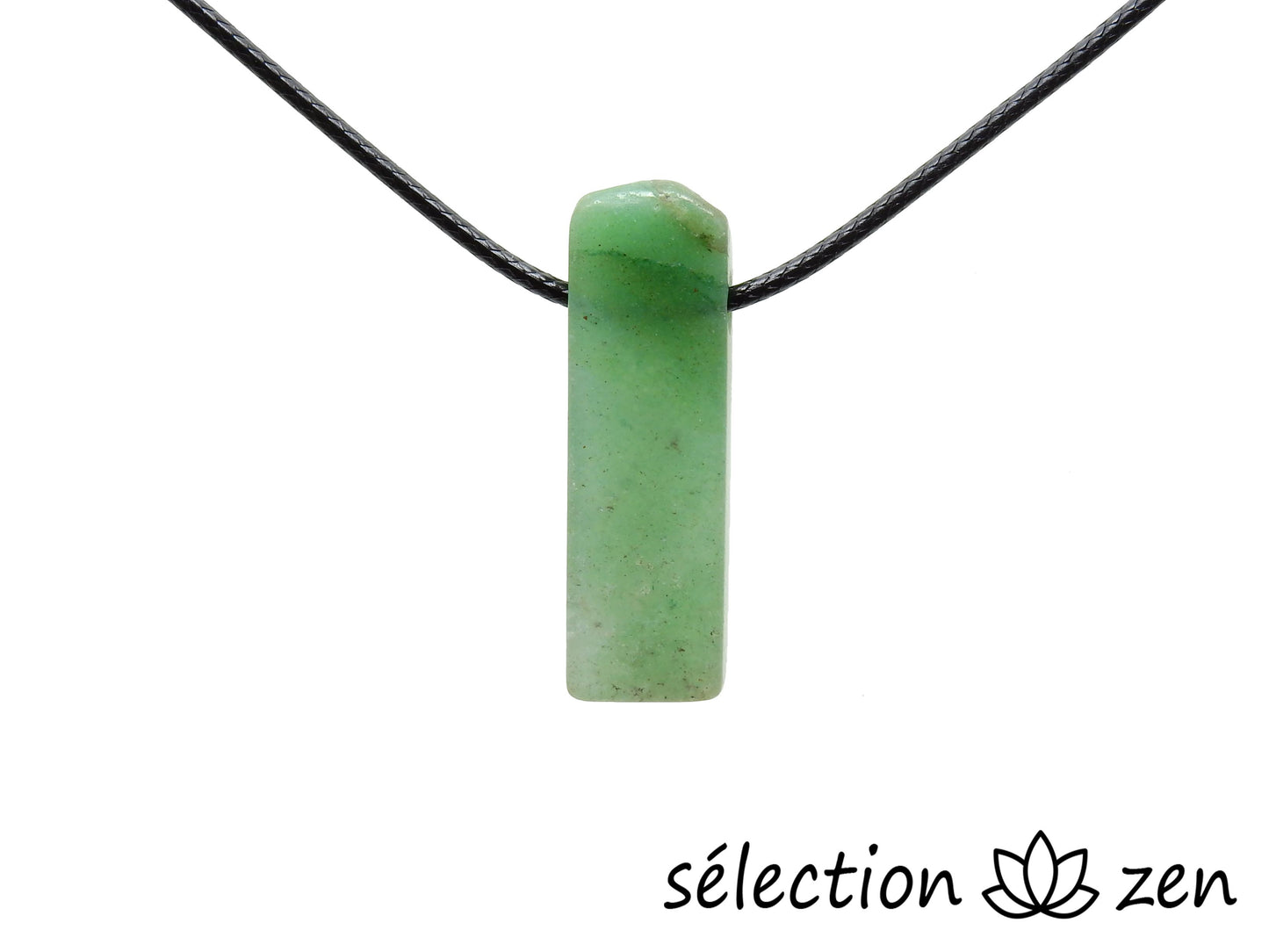 collier pierre sur cordon aventurine selection-zen
