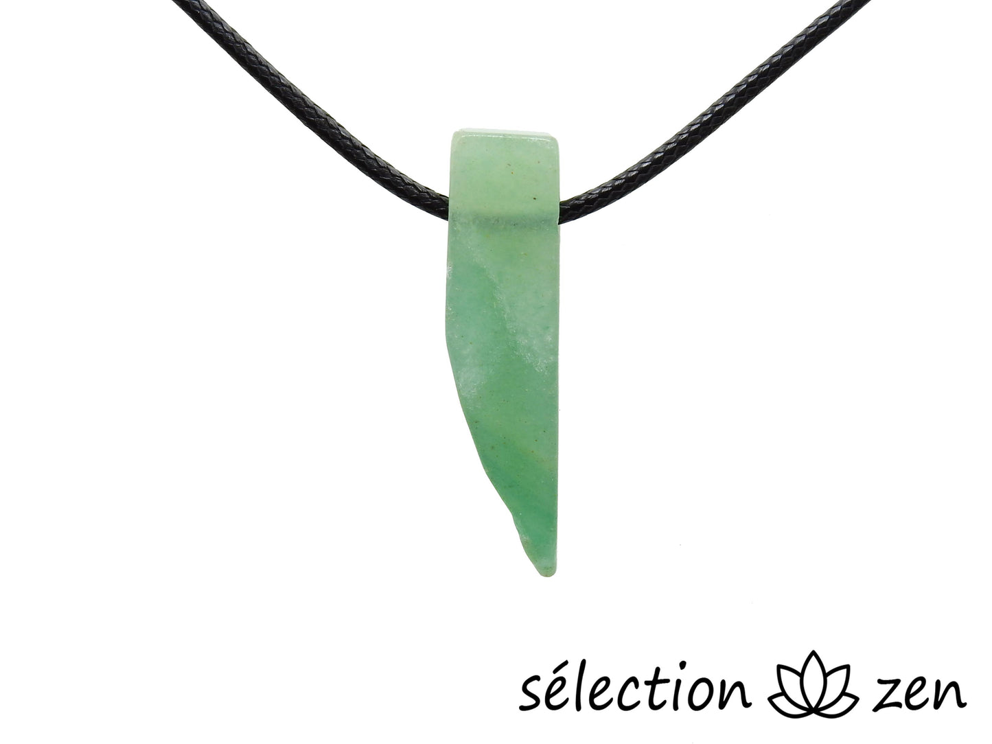 selection zen collier aventurine pierre sur cordon