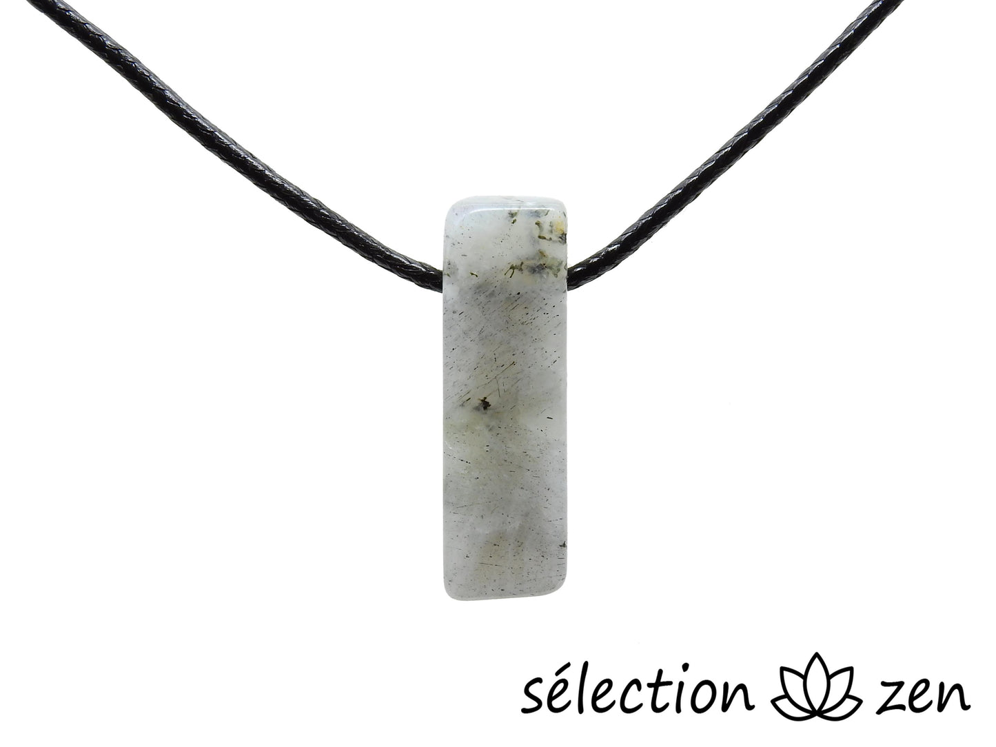 selection zen collier pierre sur cordon labradorite