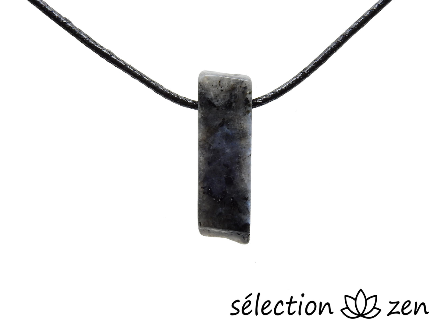 larvikite collier pierre sur cordon selection zen