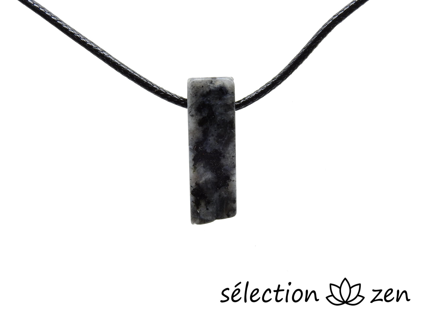 collier pierre sur cordon larvikite selection-zen