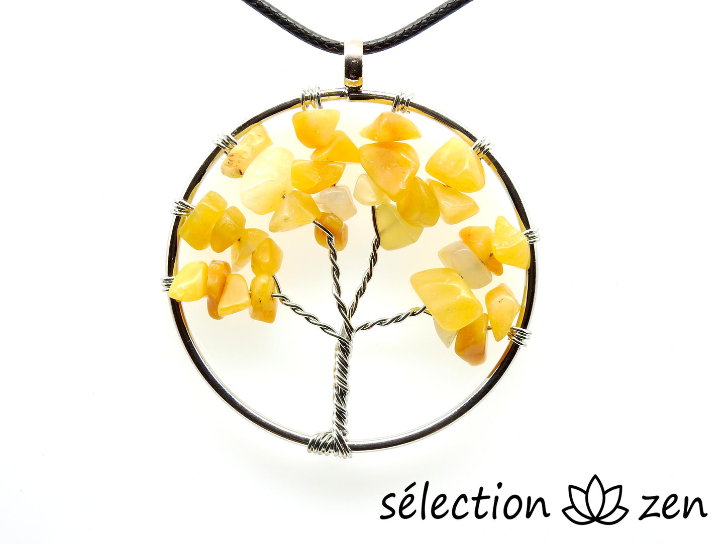 pendentif arbre de vie calcite orange 5cm calcite orange selection-zen