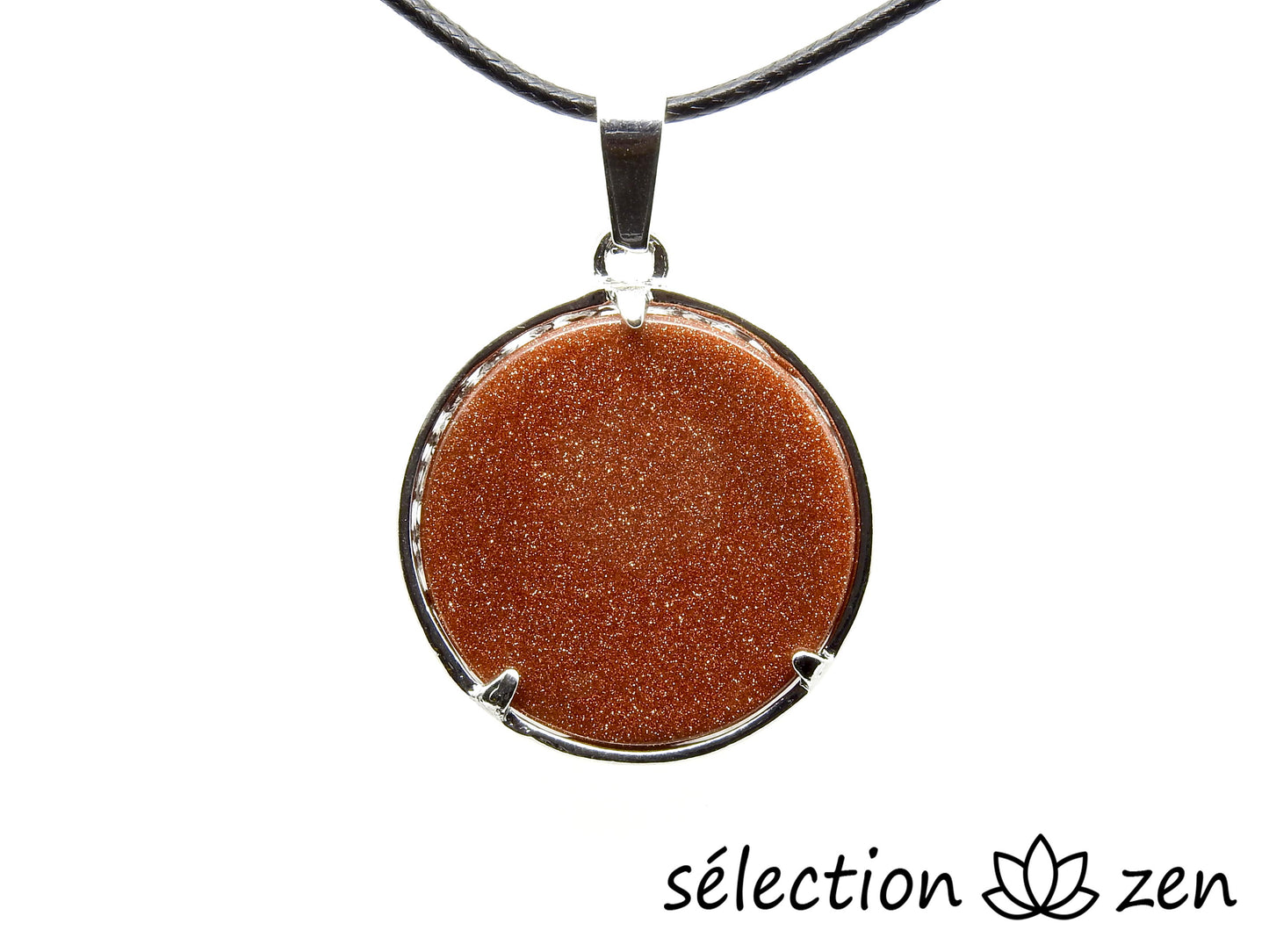 selection-zen pendentif arbre de vie pierre de sable marron selection zen