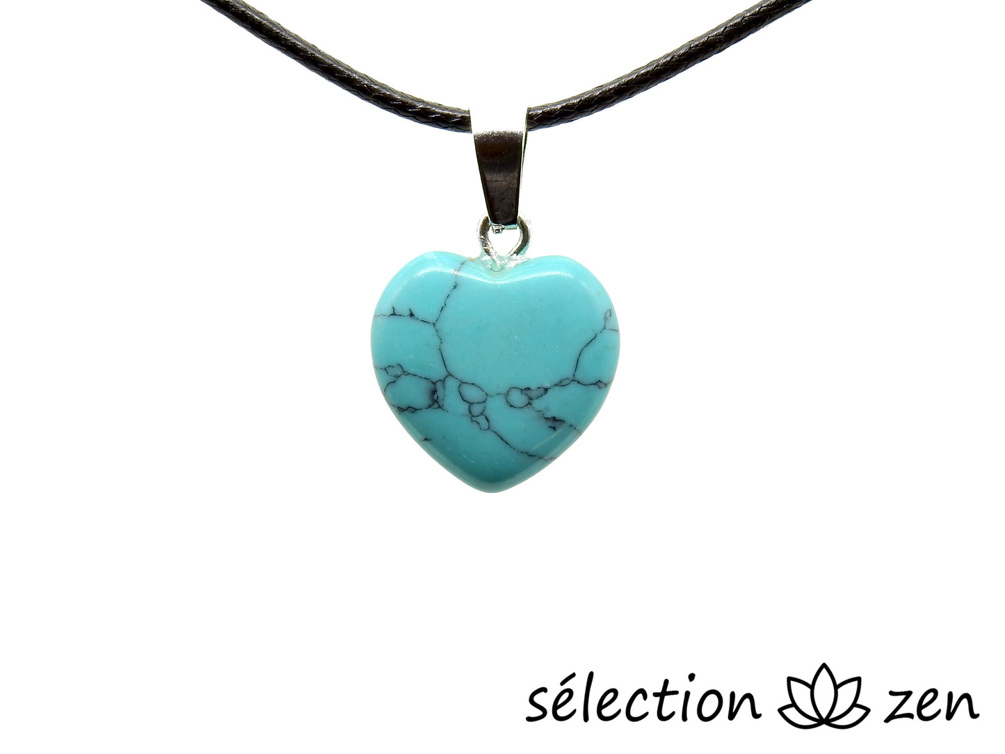 pendentif cœur 1.5cm howlite turquoise selection-zen