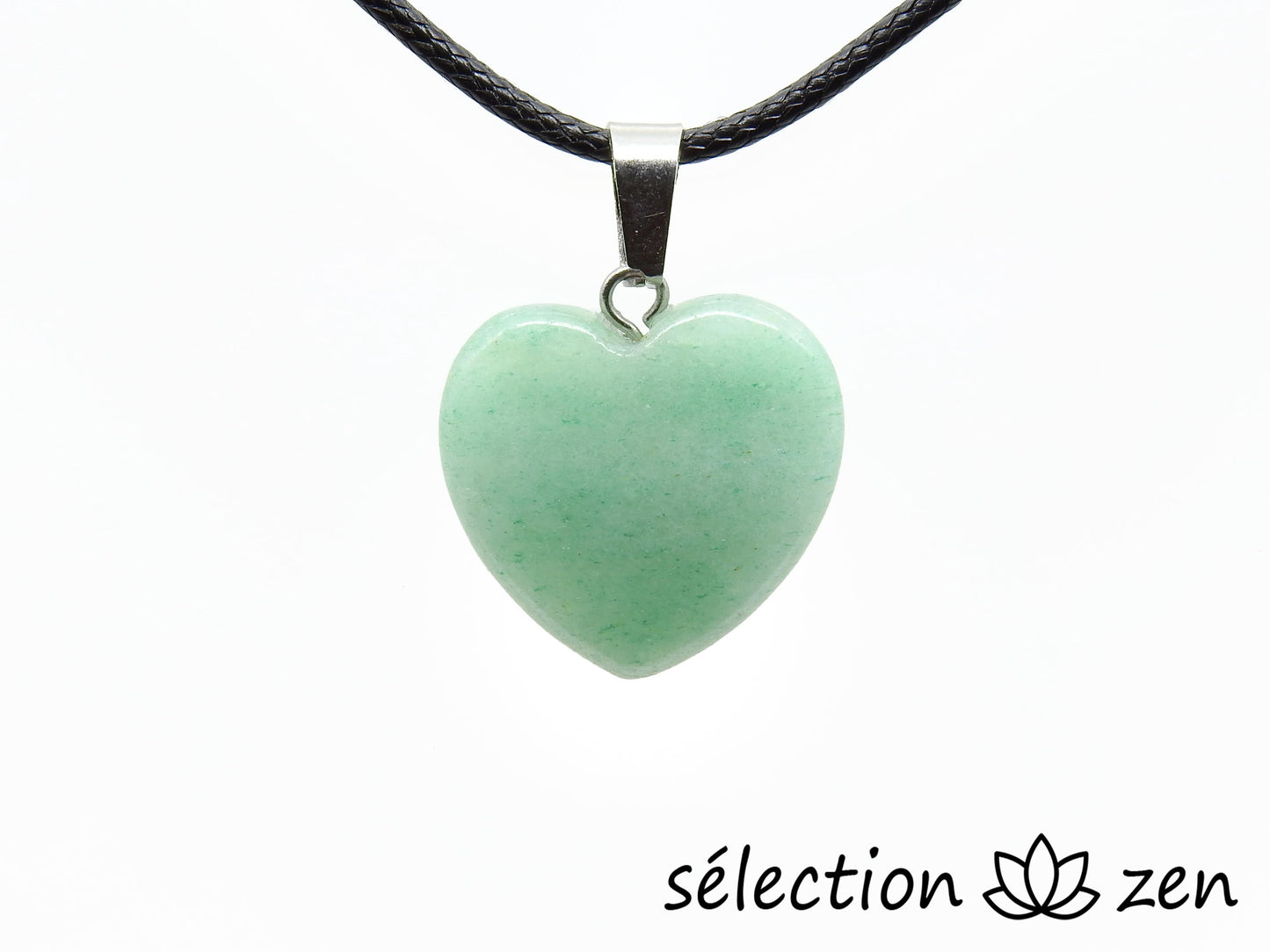 pendentif coeur 2cm aventurine selection-zen