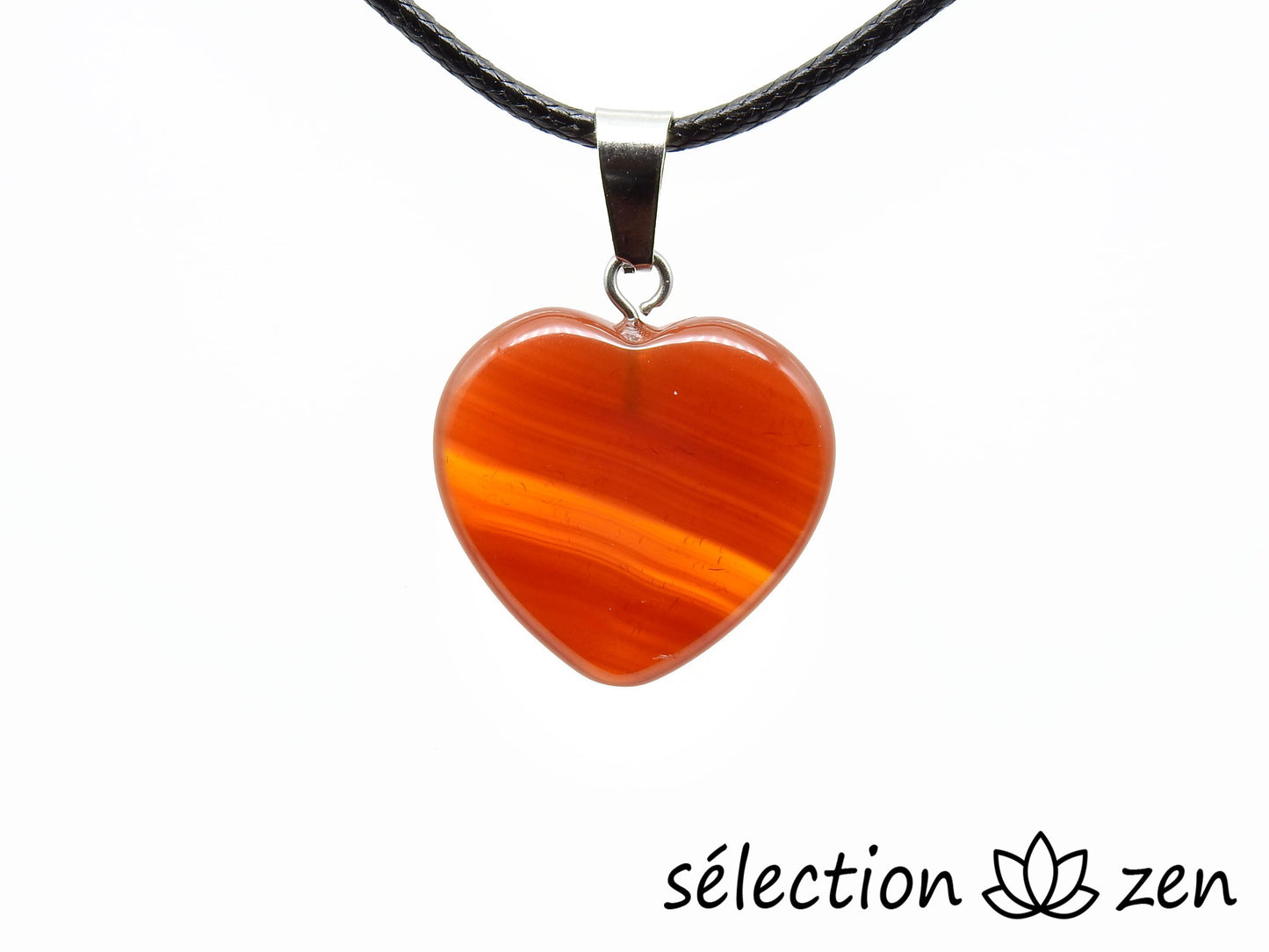 pendentif cornaline cœur 2cm selection-zen