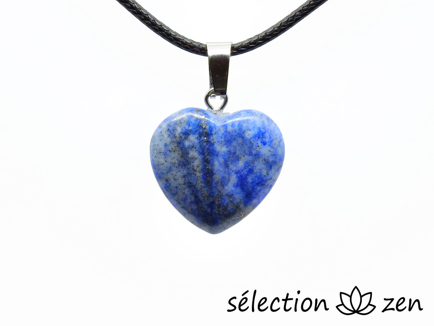 pendentif coeur 2cm lapis lazuli selection zen