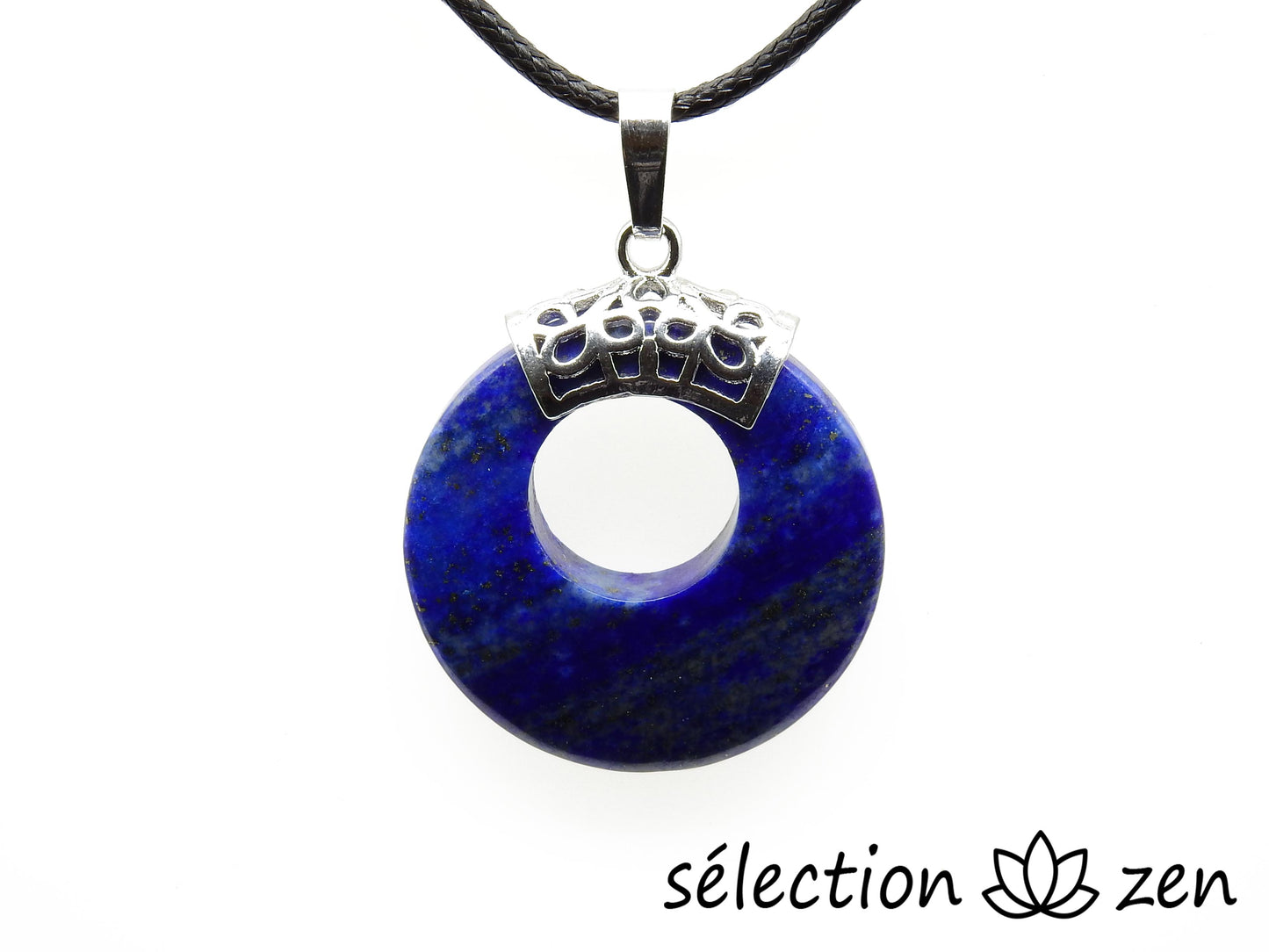 pendentif donut 2,8cm lapis lazuli selection-zen