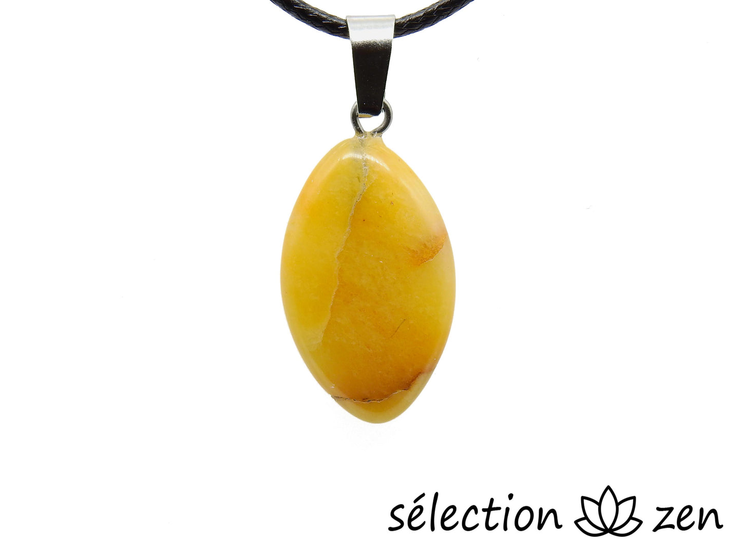 pendentif ellipse jaspe mokaite selection zen