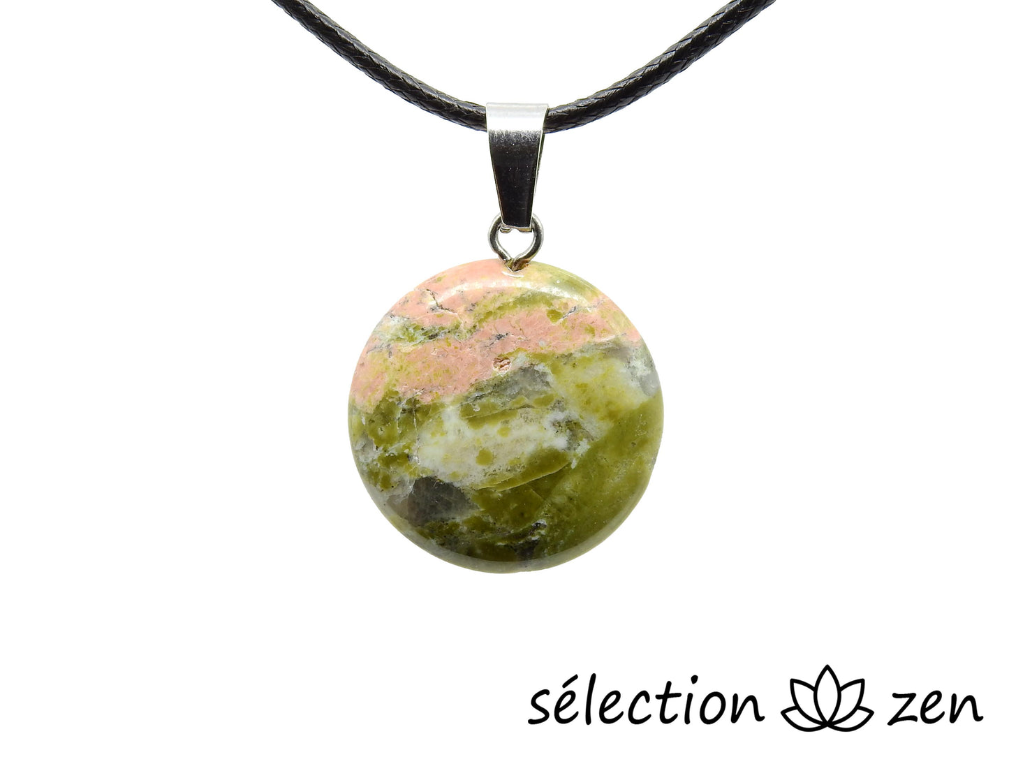 selection-zen pendentif unakite galet