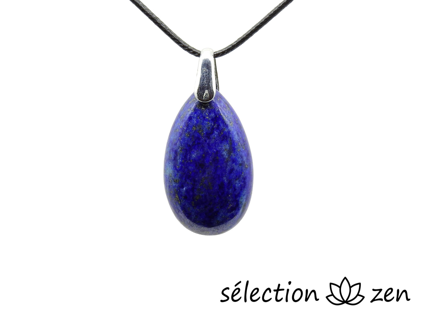 pendentif goutte 3.5cm lapis lazuli selection zen
