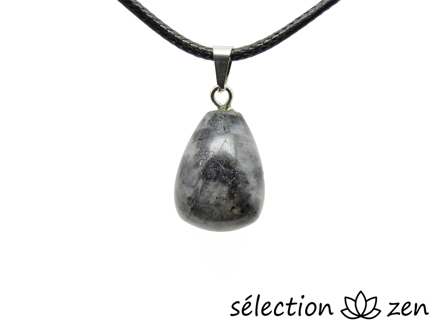 pendentif goutte d'eau larvikite selection-zen