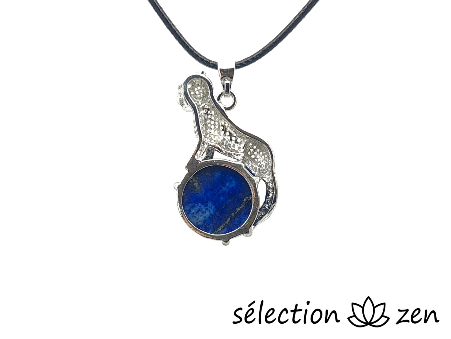 selection zen pendentif léopard lapis lazuli