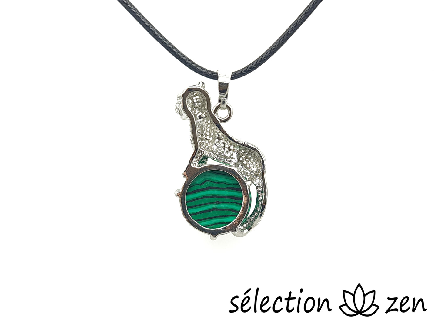 selection zen pendentif léopard malachite