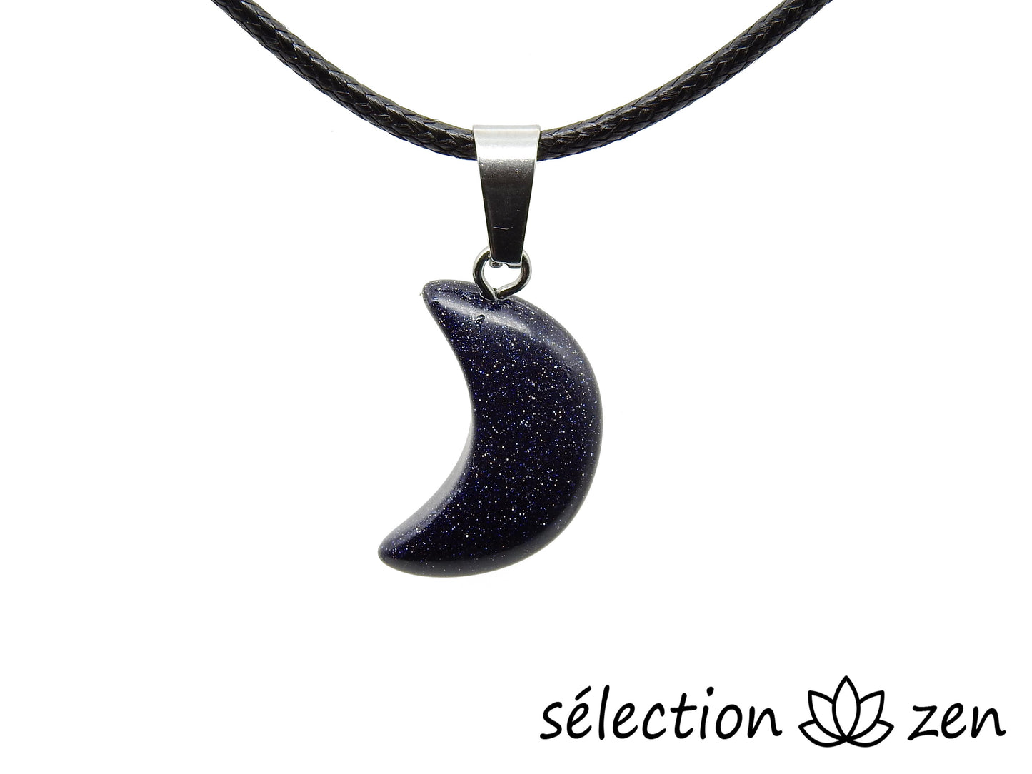 pendentif lune pierre de sable bleu selection-zen