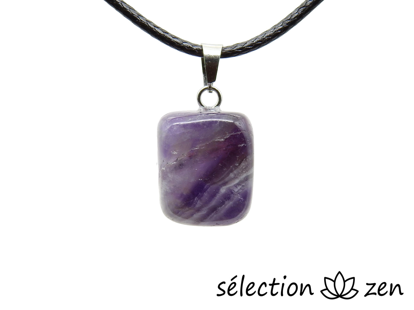 améthyste pendentif pierre roulée selection zen