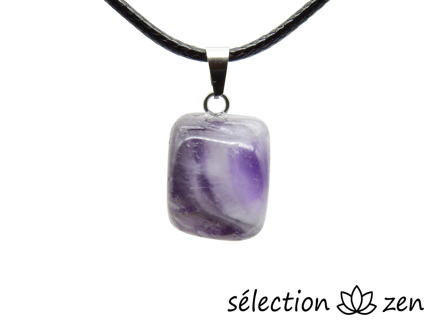 pendentif pierre roulée améthyste selection-zen